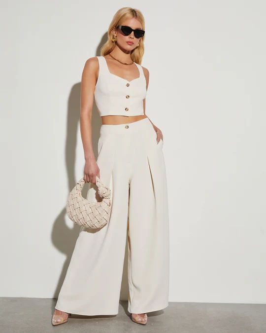 Clarissa High Rise Wide Leg Pants | VICI Collection