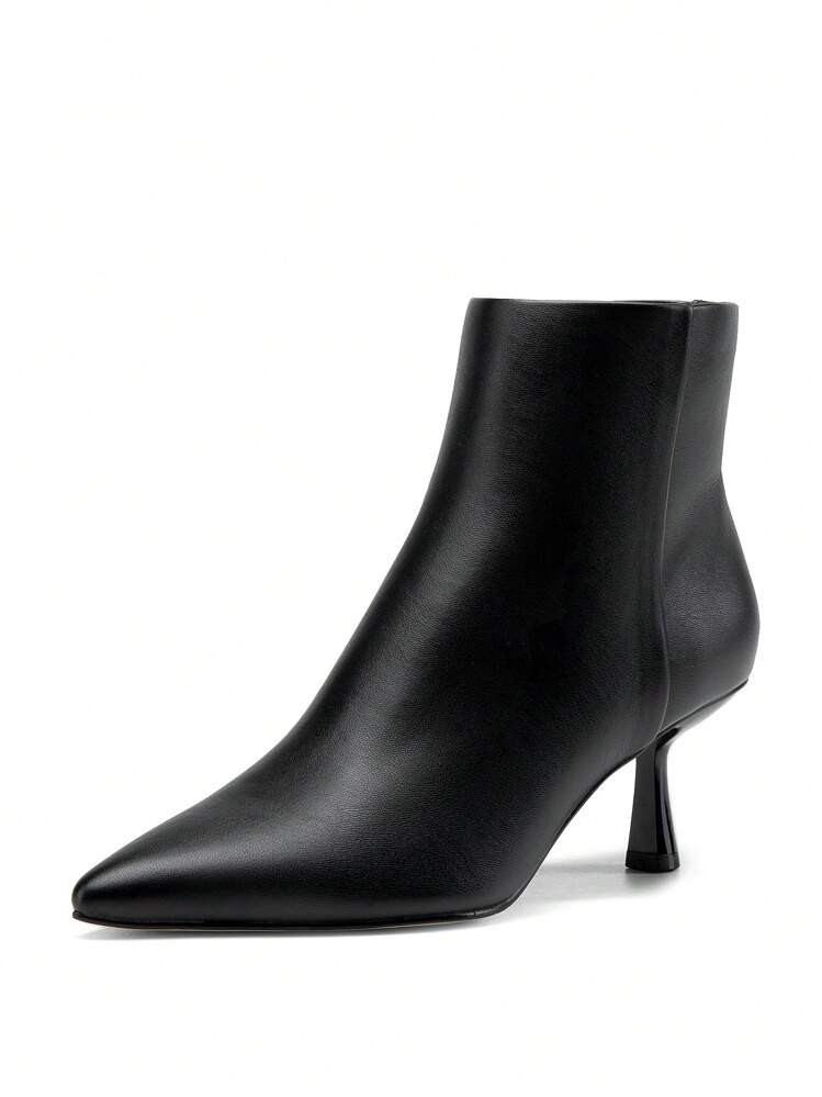Women's Booties Pointed Toe Side Zipper Ankle Boots For Office & Everyday Wear | SHEIN