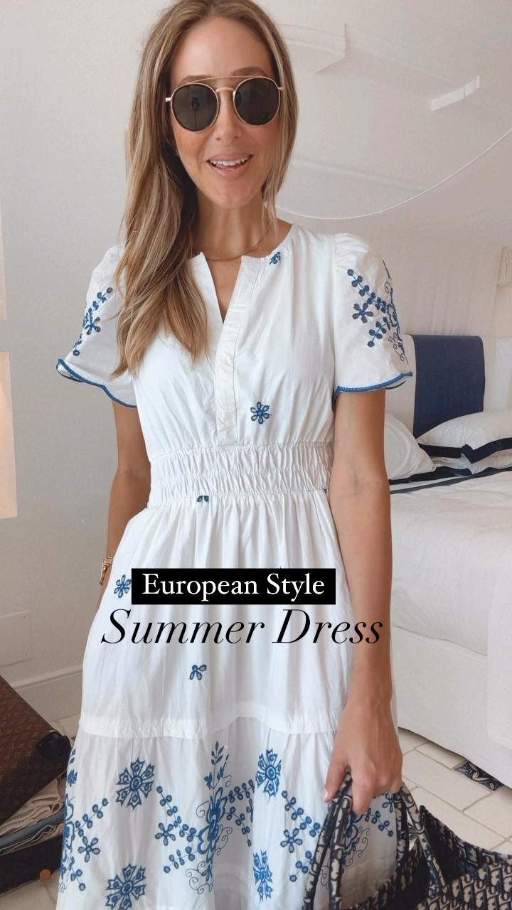 European style summer dress 🩵
Gorgeous, comfortable, elegant, and flowing dress that I wore in Capri, Italy two years ago and I’m still obsessed with. 
Fits true to size and I’m wearing size small
Summer outfits

#LTKSeasonal #LTKU #LTKootd