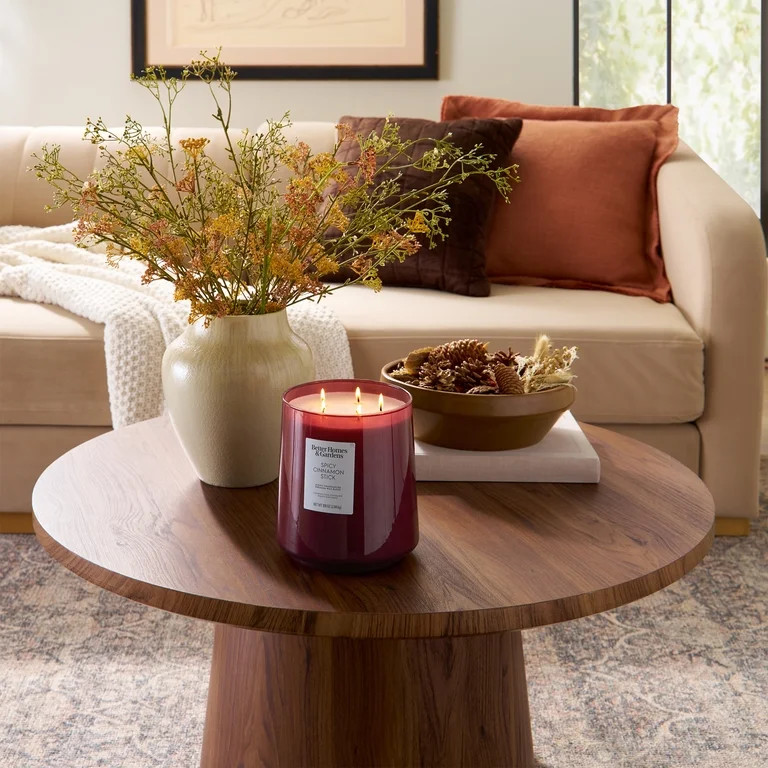 Better Homes & Gardens Spicy Cinnamon Stick 100oz Glass Jar Candle, 5-Wick | Walmart (US)