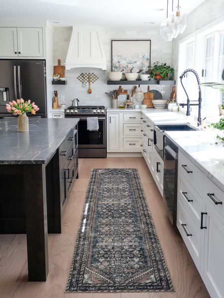 My kitchen has been decorated for spring! I love my new machine washable rug by Loloi and Joanna Gaines. It is sooo soft. Add my favorite faux tulips and beautiful spring artwork and we are all set! 

#LTKSeasonal #LTKunder100 #LTKhome