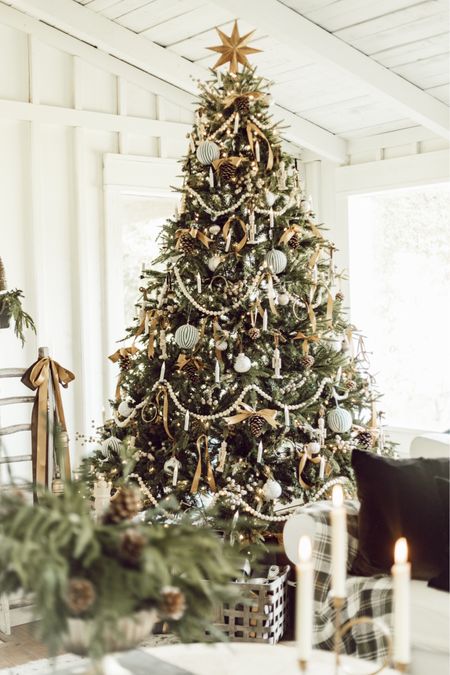 Sharing Christmas Tree Sources!✨🌲✨#christmastree #neutralchristmastree #vintagechristmas 

#LTKhome #LTKSeasonal #LTKHoliday