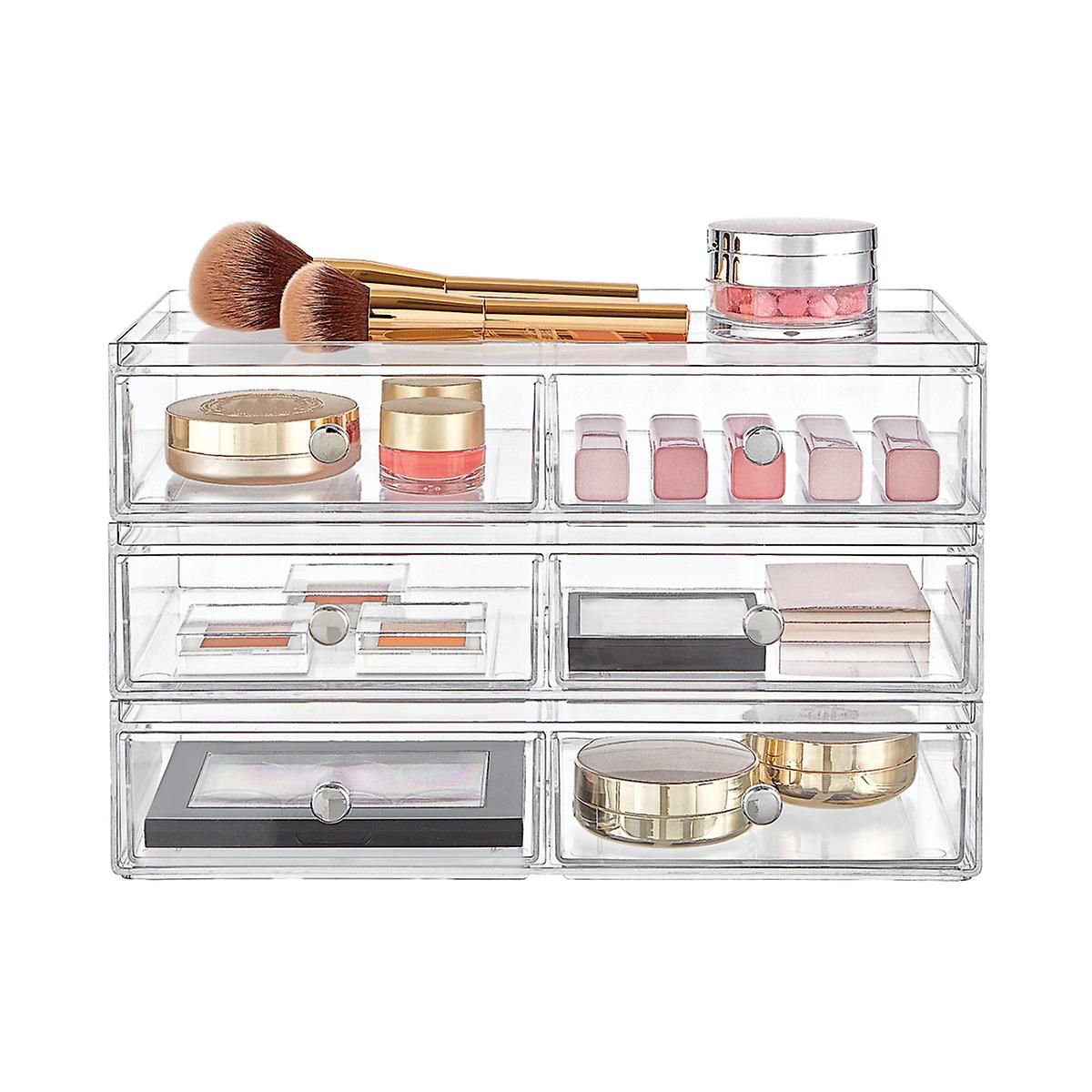 iDesign Clarity Makeup & Skincare Storage Kit | The Container Store