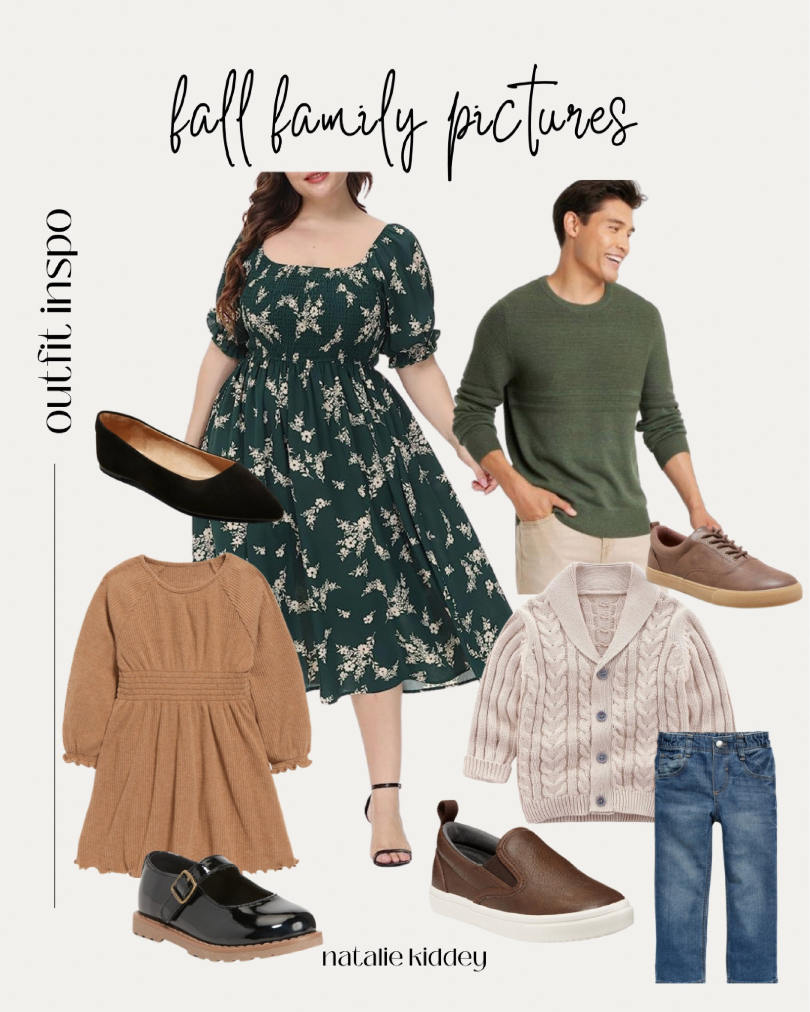 Fall family photo outfit ideas- green! 

#LTKSeasonal #LTKplussize #LTKfamily