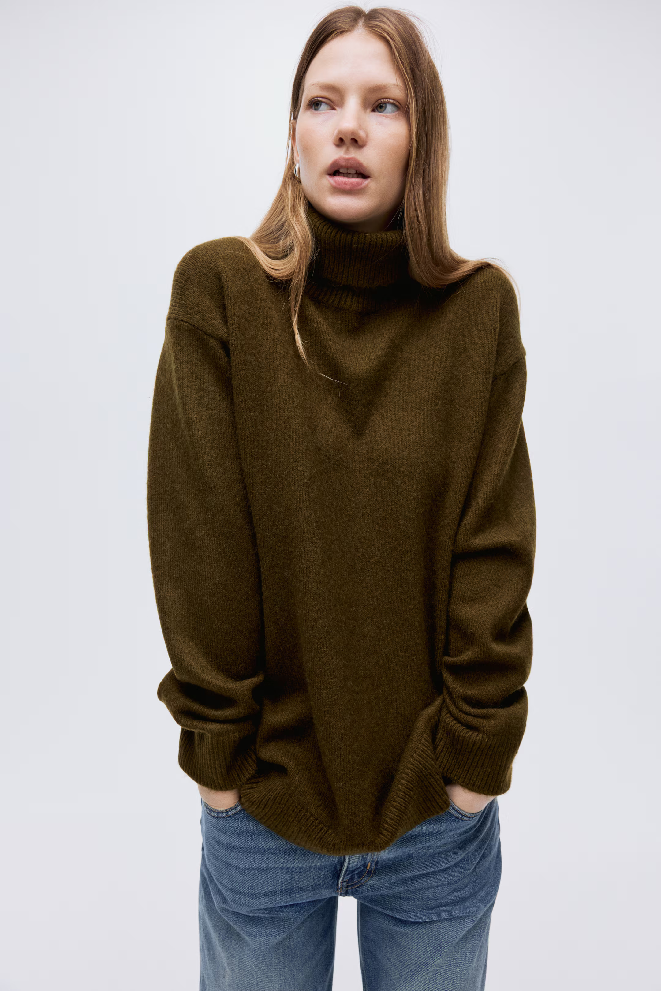Loose-Fit Turtleneck Sweater | H&M (US + CA)
