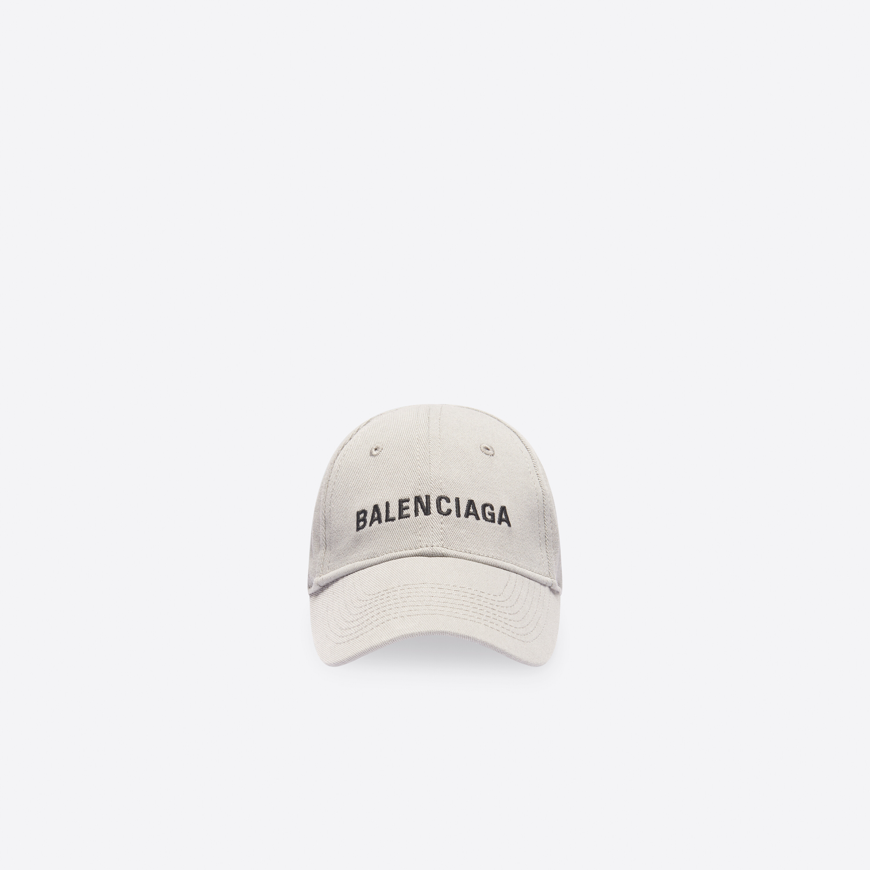 Balenciaga Logo Cap Grey & Silver - Unisex - L - Cotton | Balenciaga