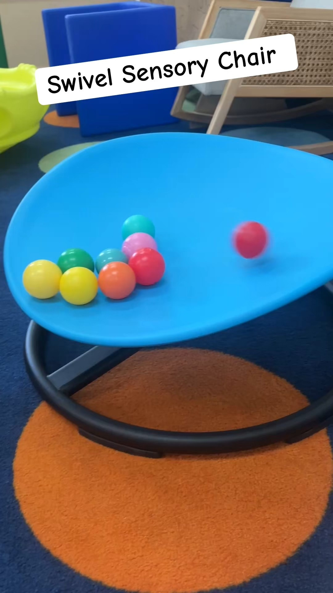 Sensory Fun! Explore all kids of fun sensory items  
Sensory swivel chair can be used for multiple purposes not just sensory!  Today we worked on go and stop! #sensory #flexibleseating #preklearning 

#LTKKids #LTKCyberWeek #LTKGiftGuide