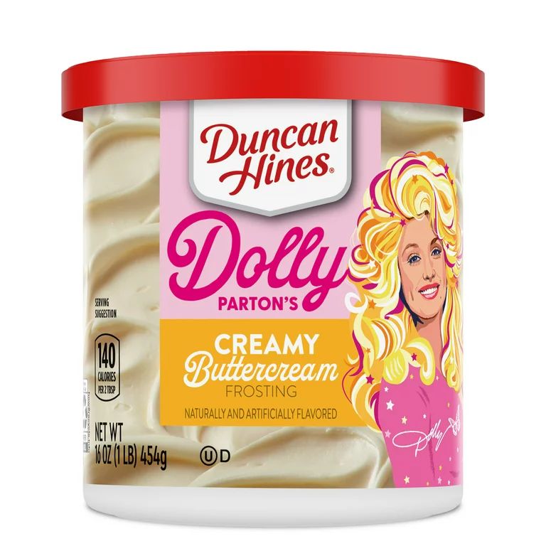 Duncan Hines Dolly Parton's Favorite Creamy Buttercream Flavored Cake Frosting, 16 oz. | Walmart (US)