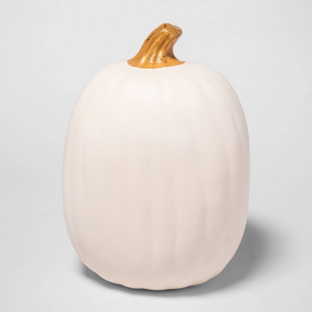 Halloween 13"" Large Carvable Pumpkin Cream Halloween Decorating Kit - Hyde & EEK! Boutique | Target