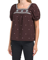 Samirah Embroidered Top | Marshalls