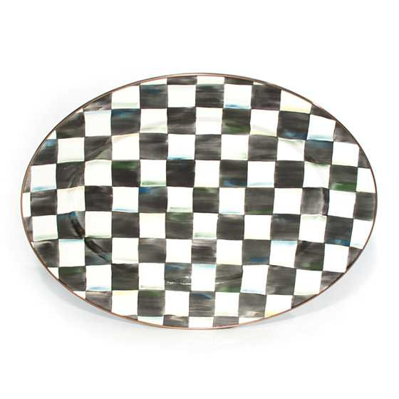 Courtly Check Medium Oval Platter | MacKenzie-Childs