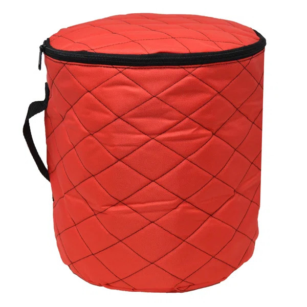 3 Reel Red Christmas Light Set Quilted Storage Bag | Wayfair Professional