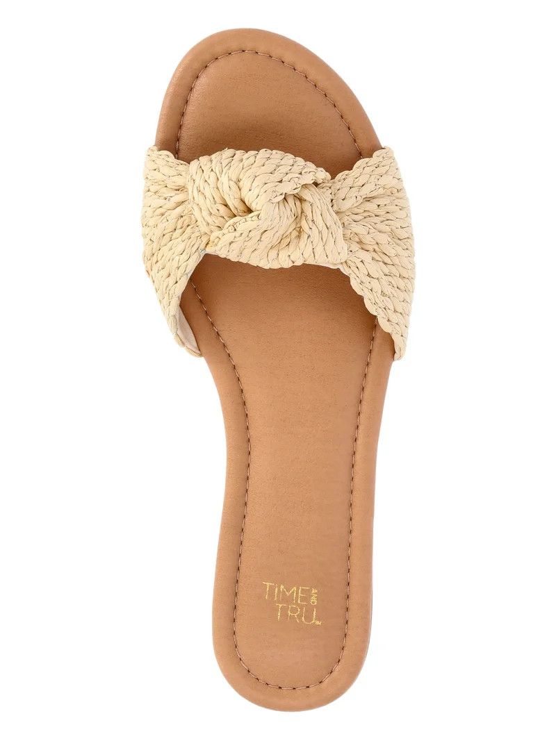 Time and Tru Women's Knot Slide Sandals | Walmart (US)