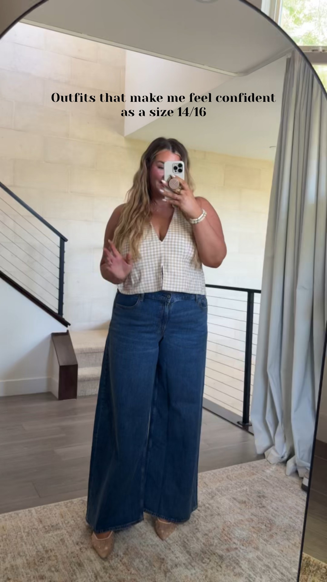 wearing a size 33 in the jeans and an xl in the top!!

#LTKMidsize #LTKStyleTip #LTKSaleAlert