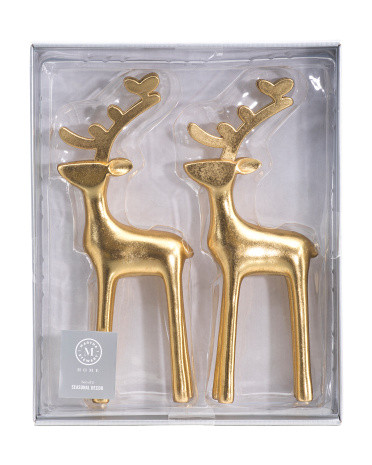 Set Of 2 11in Resin Deer | Marshalls