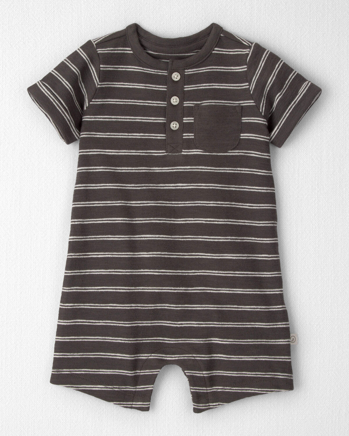 Baby Romper Made with Organic Cotton in Stripes  - Little Planet | Carter's | Carter's Inc
