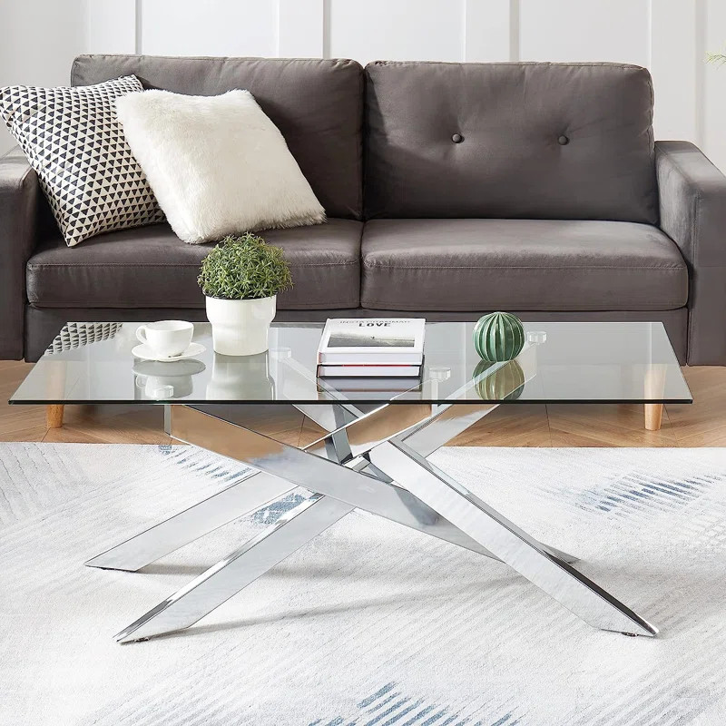 Hidemi Glass Top Coffee Table | Wayfair North America