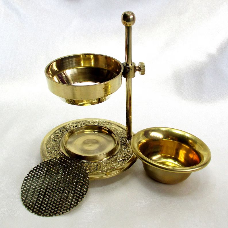 Tea light incense burner, resin and loose incense burner, oil warmer and wax melt, uses tea light... | Etsy (US)