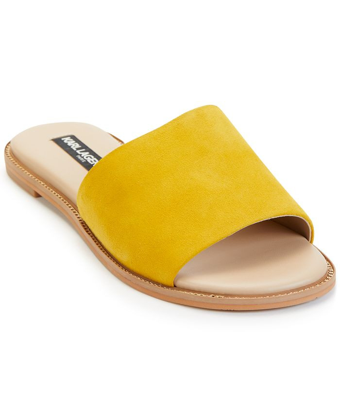 Karl Lagerfeld Paris Women's Gloria Flat Sandals & Reviews - Sandals - Shoes - Macy's | Macys (US)