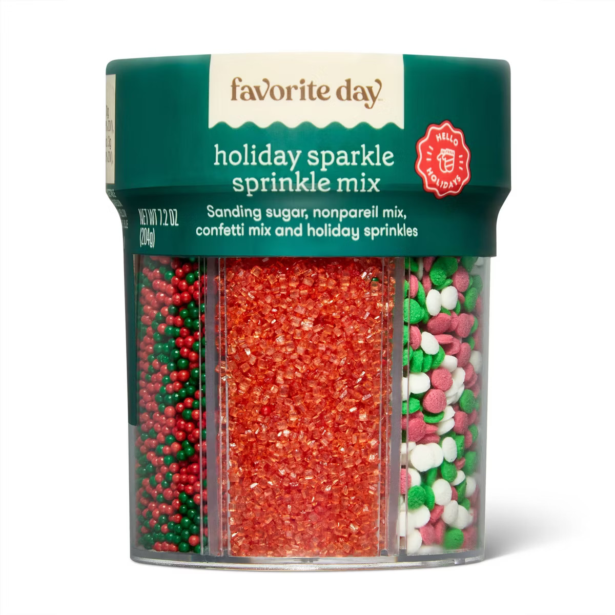 Christmas Decors- 6 Cell Sprinkles - 7.27oz - Favorite Day™ | Target