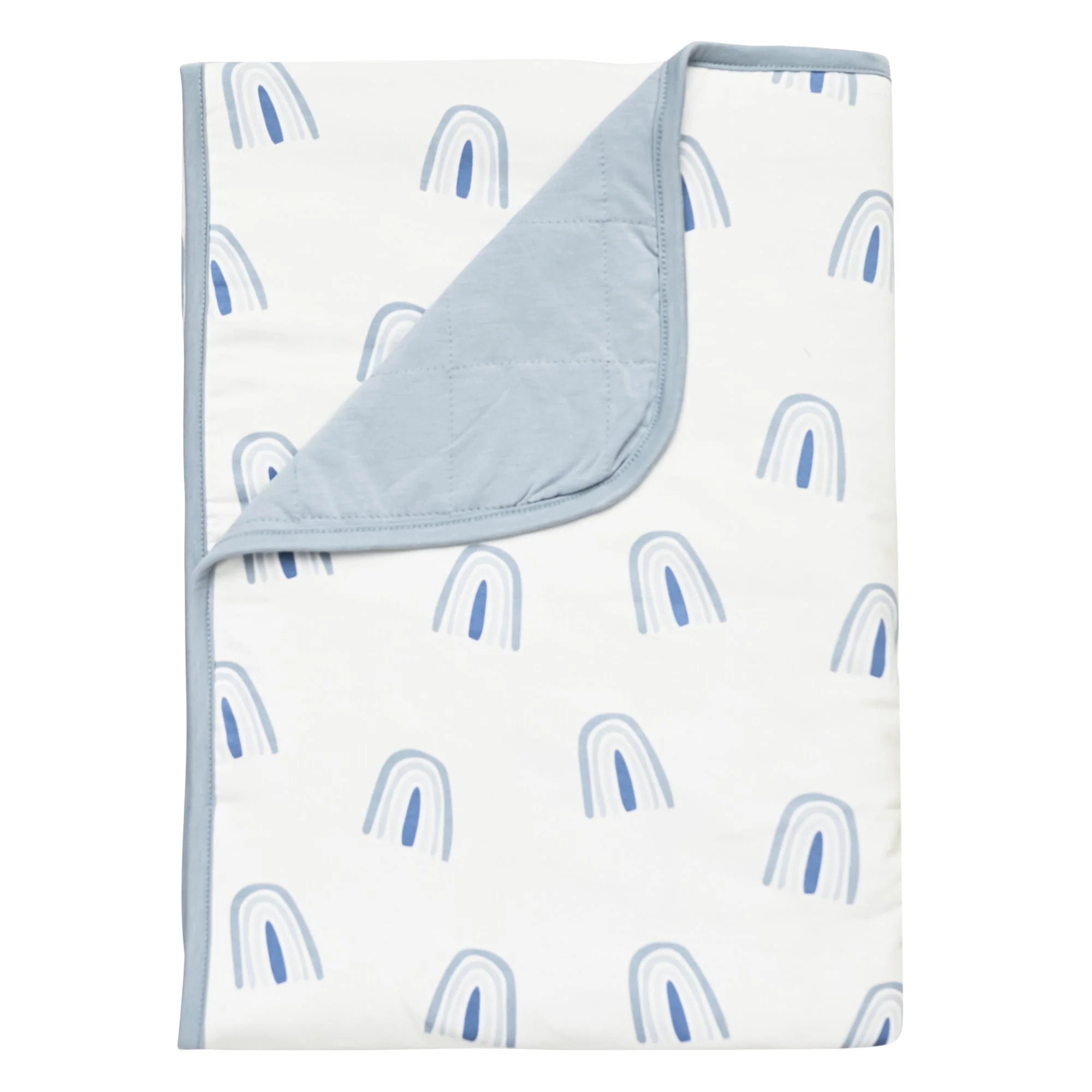 Printed Toddler Blanket in Fog Rainbow | Kyte BABY