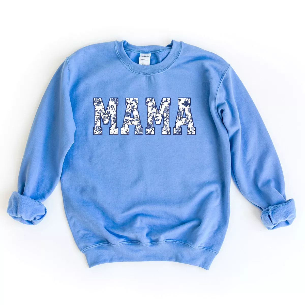 Simply Sage Market Mama Blue Willow Sweatshirt - S - Carolina | Target
