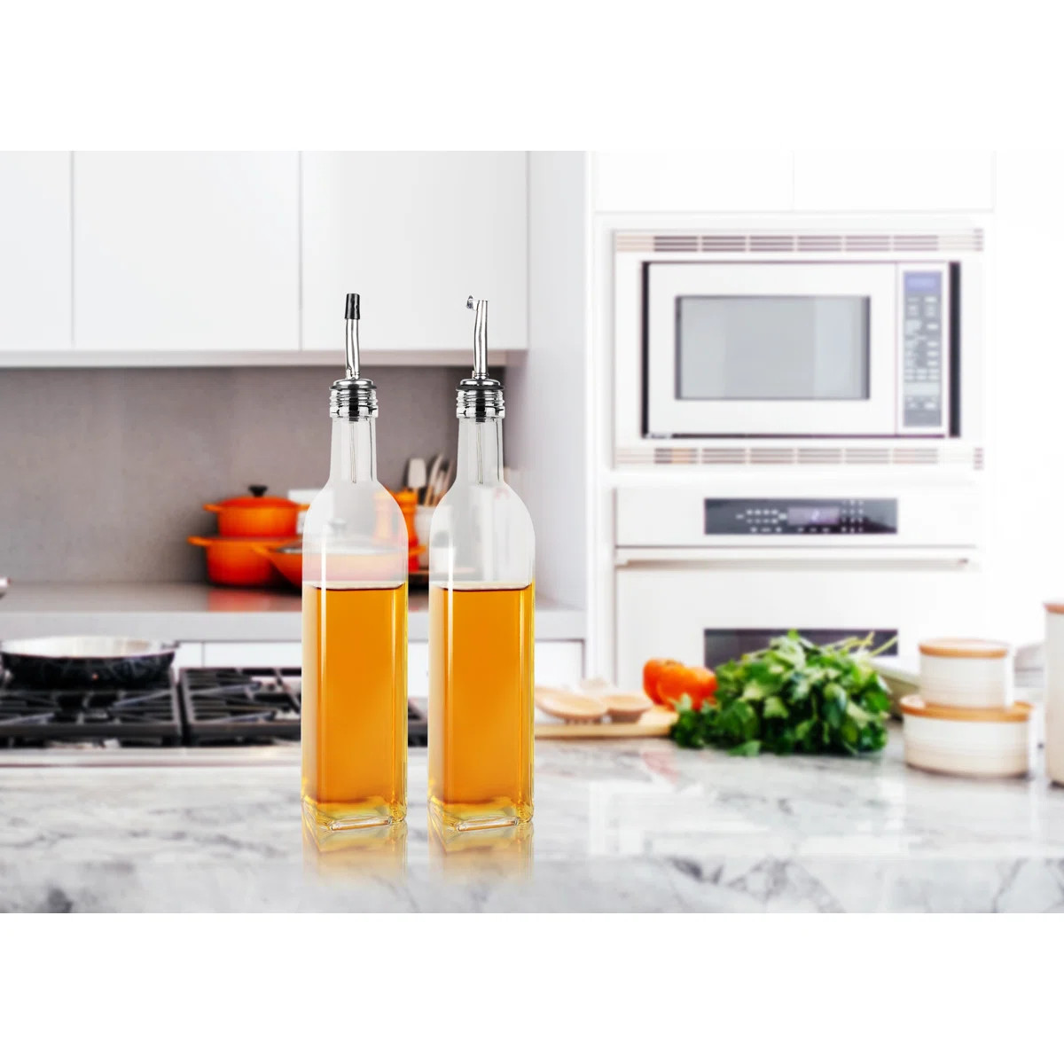 Prime Cook Oil & Vinegar Glass Bottle Dispenser Set ( 500 Ml & 750 Ml) & Reviews | Wayfair | Wayfair North America