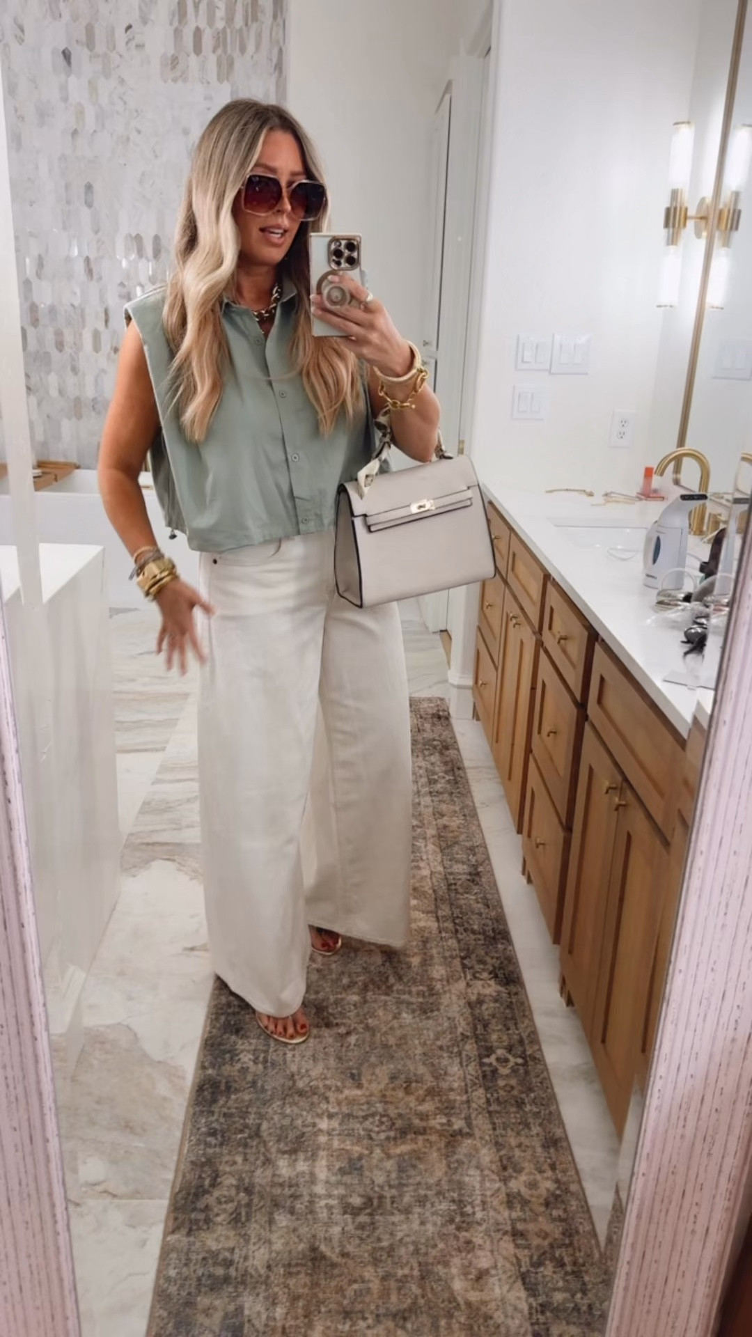 Travel outfit track pants fit true to size and comes in petite to extra tell lengths. Wearing medium tall.

 Summer shoes. Aerie.Travel outfit. San diego . Free people.. Jelly sandals size up in between sizes. Summer sandals. Miu miu slides. Crochet. Sized up to large in tennis dress. Pickleball outfit. Summer fashion. Summer outfit. Beach vacation outfit. Jeans size down one size to 28 (normally 30. Too sized up. Swimsuit coverup. Beach vacation outfits. Dress fits true to size. Looks like zimmermann. Outfit for my son’s award ceremony. 

. Walmart. Anthropologie. Travel outfits. Vacation outfits beach. Zimmermann. Aerie. Travel outfit. Beach outfit. Linen pants. Skirt fits true to size. Graduation dresses. Graduation outfit. Wedding guest dress. Summer wedding guest. Vacation outfits. Resort wear. Summer outfits. Workwear. Mother’s Day outfit. All fit true to size. Workout outfits. Summer outfits. Madewell looks for less. Walmart fashion. 
Travel outfits. Memorial Day weekend outfit. July 4th outfits. Lake outfit. Shorts. Alo looks for less. Athleisure. Walmart. Walmart fashion. Springoutfits 2036. Workout. Sports Lon outfit. Lululemon. Freee people. Sized up one size to large in the romper for this comfy fit. White button down. Shorts. . Travel outfits. Spring fashion. 2026. Aerie. Plus
 size fashion. Vacation outfit. Spring outfits 2026. Sports outfit. Spring outfits 2026. Spring fashion. Easter. Jumpsuit. Romper. Memorial Day weekend. GRWM. Sports mom outfit