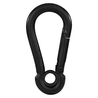 RELIABILT N100-337- 1/4-in Interlocking Spring Snaps in Black | Lowe's