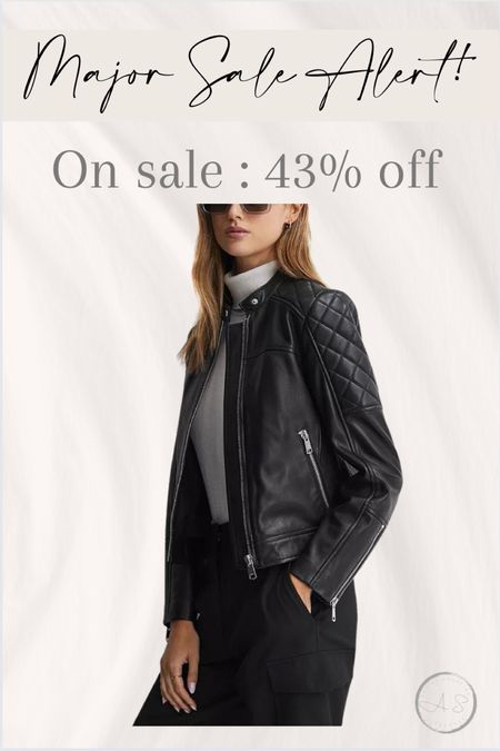 Omg run.  I love this jacket so much. I bought it in fall and it’s buttery soft and the quilting detail is gorgeous. This price is insane. 

Sale, bike jacket

#LTKsalealert #LTKworkwear