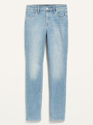 High-Waisted Light-Wash Straight-Leg Jeans for Women | Old Navy (US)