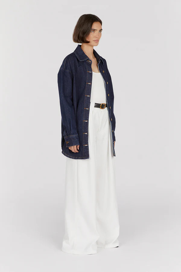 KALLEN INDIGO DENIM SHACKET | DISSH