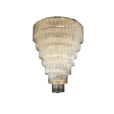 Light Custom-Made Venini Tubular Chandelier | Wayfair North America