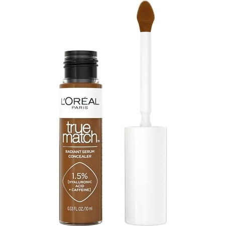 L'Oreal Paris True Match Radiant Serum Concealer, Medium Coverage, Hyaluronic Acid, C10, 0.33 fl oz | Walmart (US)