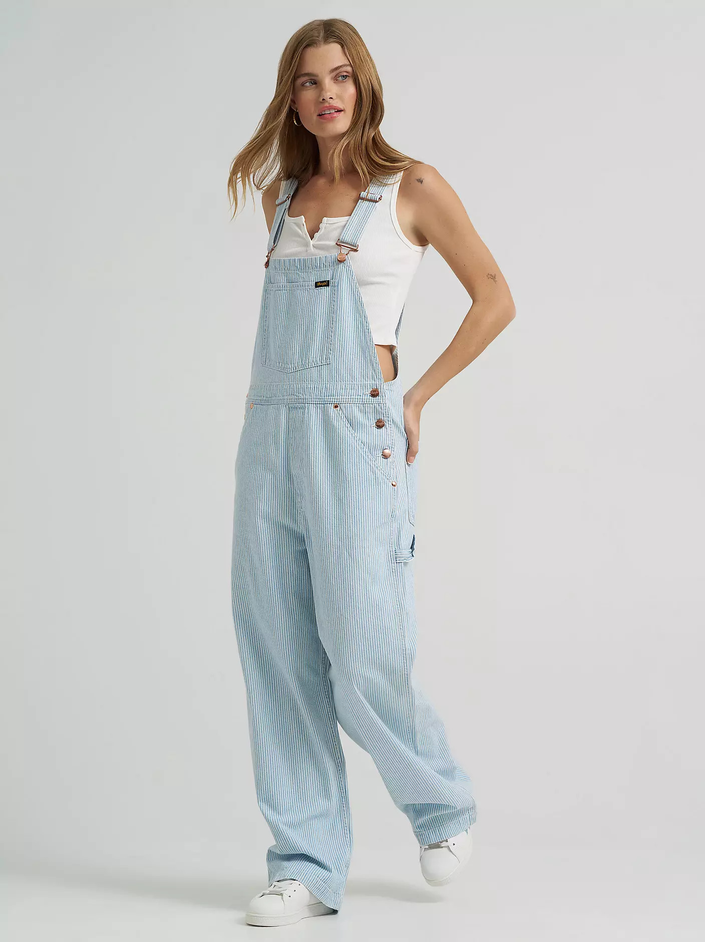 Lainey Wilson x Wrangler Stripe Overalls | Wrangler