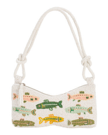 Beaded Fishy Shoulder Bag for Women | Leather | Marshalls