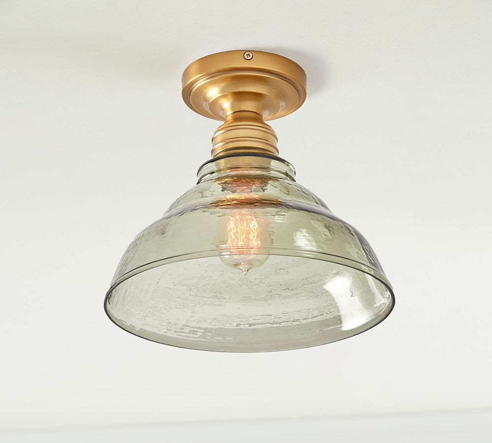 Vintage Glass Flush Mount | Pottery Barn (US)