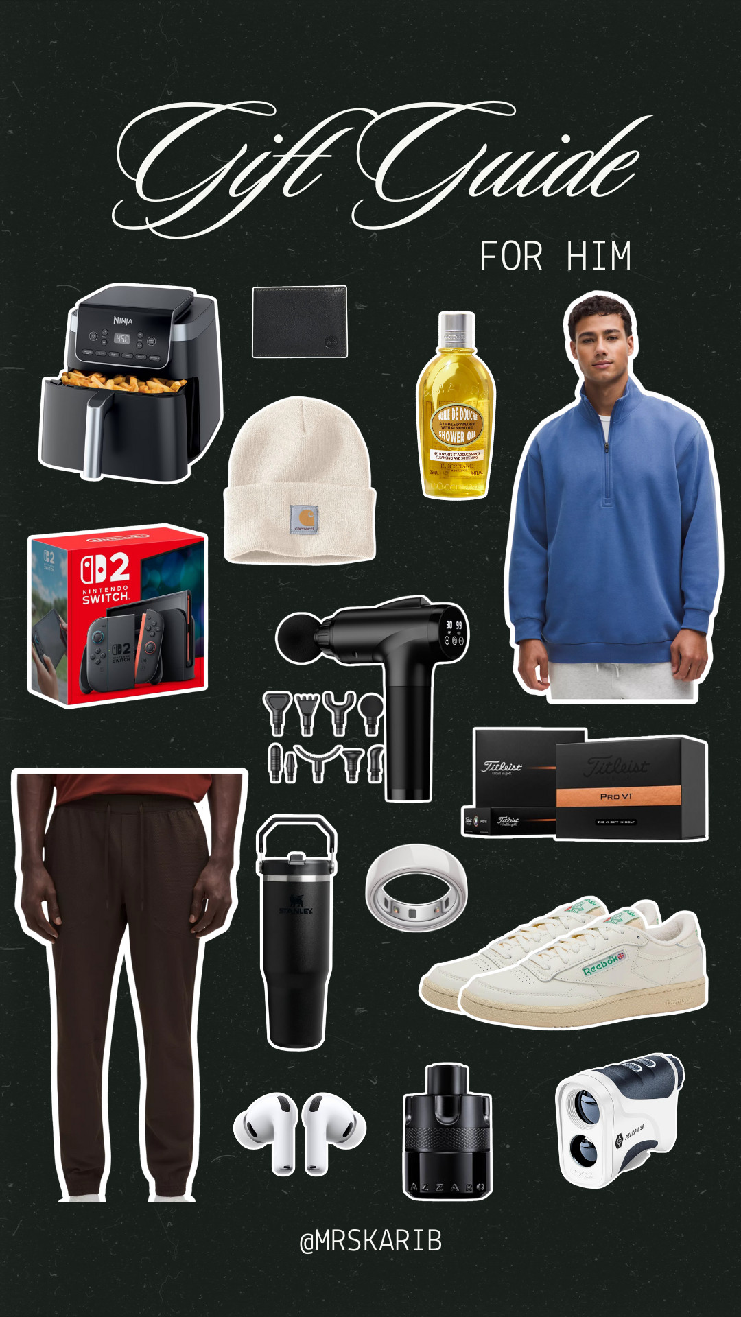 Gift guide for him!

Gift guide, gifts for him, gift ideas, gift ideas for him, holiday, christmas gifts, mens gifts, lululemon mens, mens shoes, mens clothes, golf

#LTKHoliday #LTKMens #LTKGiftGuide