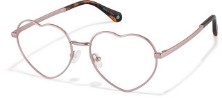 Zenni Women's Heart Glasses Rose Gold Stainless Steel Full Rim Frame | Zenni Optical (US & CA)