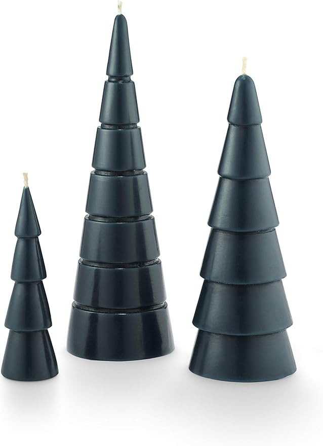 Illume Frost & Fir Christmas Tree Pillar Set, 1 EA, Green | Amazon (US)