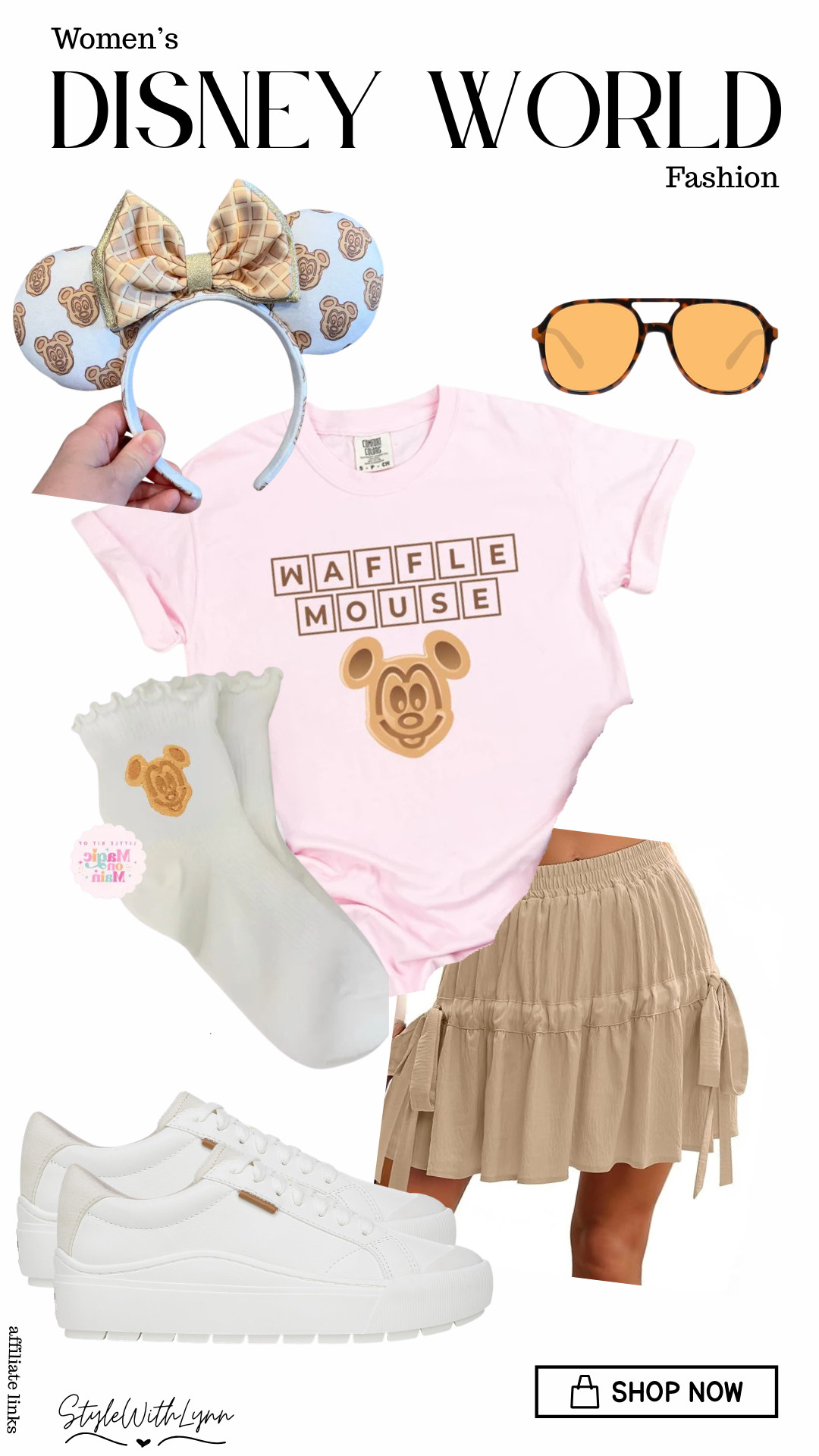 🧇✨ This waffle-inspired Disney World outfit is giving Main Street breakfast run meets park day chic! From the pastel “Waffle Mouse” tee to the neutral ruffle skirt, comfy white sneakers, and Mickey waffle ears, this look is perfect for a full day at Magic Kingdom, EPCOT, or your next Disney resort breakfast reservation. 🤍🏰

If you’re planning your next Disney vacation and need cute Disney outfit inspiration, this one is comfy, trendy, and park-photo approved! 📸✨

#DisneyWorldOutfit #DisneyFashion #DisneyStyle #DisneyOutfitInspo #MagicKingdomStyle #DisneyWorldStyle #DisneyOOTD #DisneyAesthetic #MickeyWaffles #DisneyFoodie #DisneyBound #DisneyParksStyle #WaltDisneyWorld #DisneyInfluencer #ThemeParkStyle #DisneyVacation #ParkOutfitIdeas 

 #LTKootd #LTKfoodie #LTKTravel