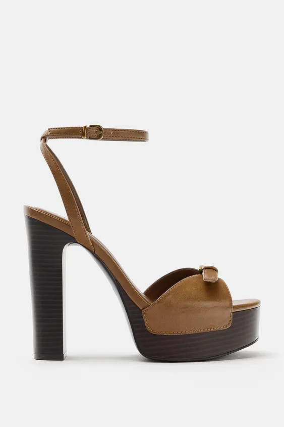 LEATHER WEDGES | Zara US