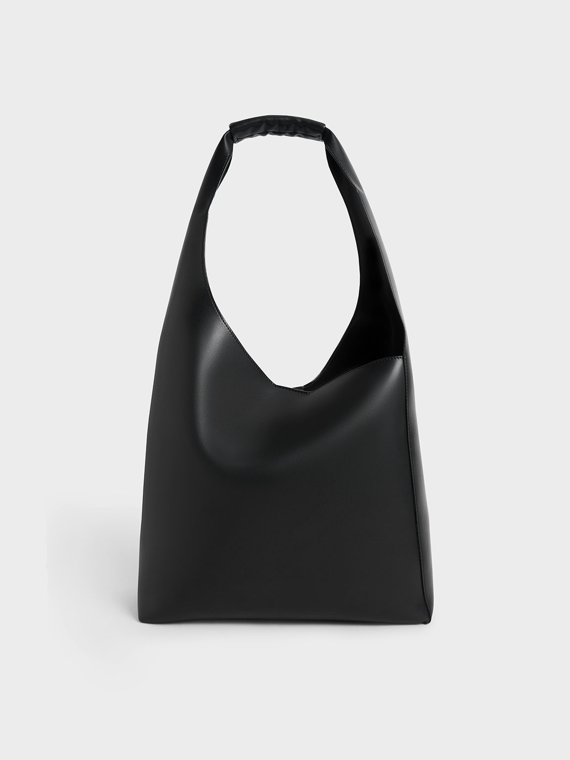 Black Lorain Hobo Bag | CHARLES &amp; KEITH | Charles & Keith US