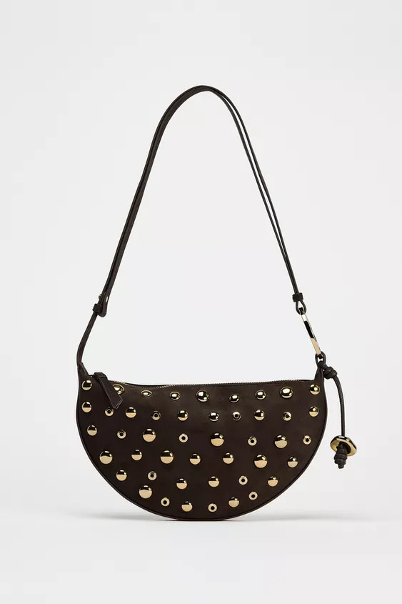 STUDDED SHOULDER BAG | Zara US