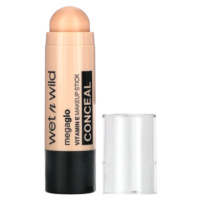 wet n wild, MegaGlo, Vitamin E Makeup Stick, Conceal, 808 Nude For Thought, 0.21 oz (6 g) | iHerb