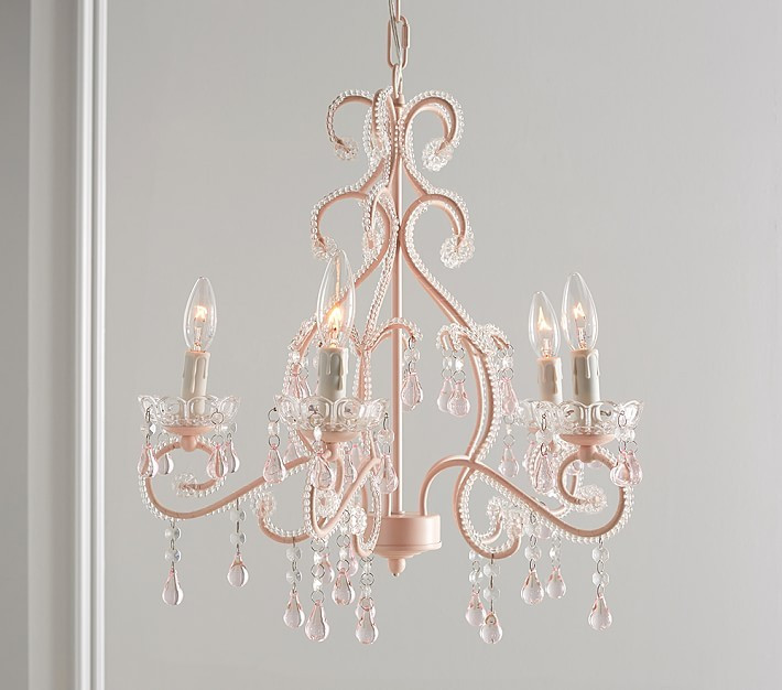 Pink Lydia Chandelier | Pottery Barn Kids