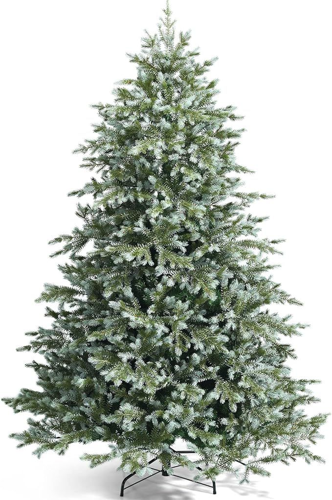 Goplus 7ft Artificial Christmas Tree, Unlit Hinged Xmas Spruce Tree w/ 1260 Mixed PE & PVC Branch... | Amazon (CA)