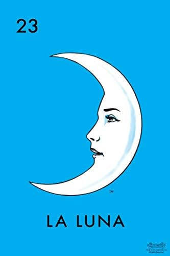 23 La Luna Moon Loteria Card Mexican Bingo Lottery Day of Dead Dia Los Muertos Decorations Mexico St | Amazon (US)