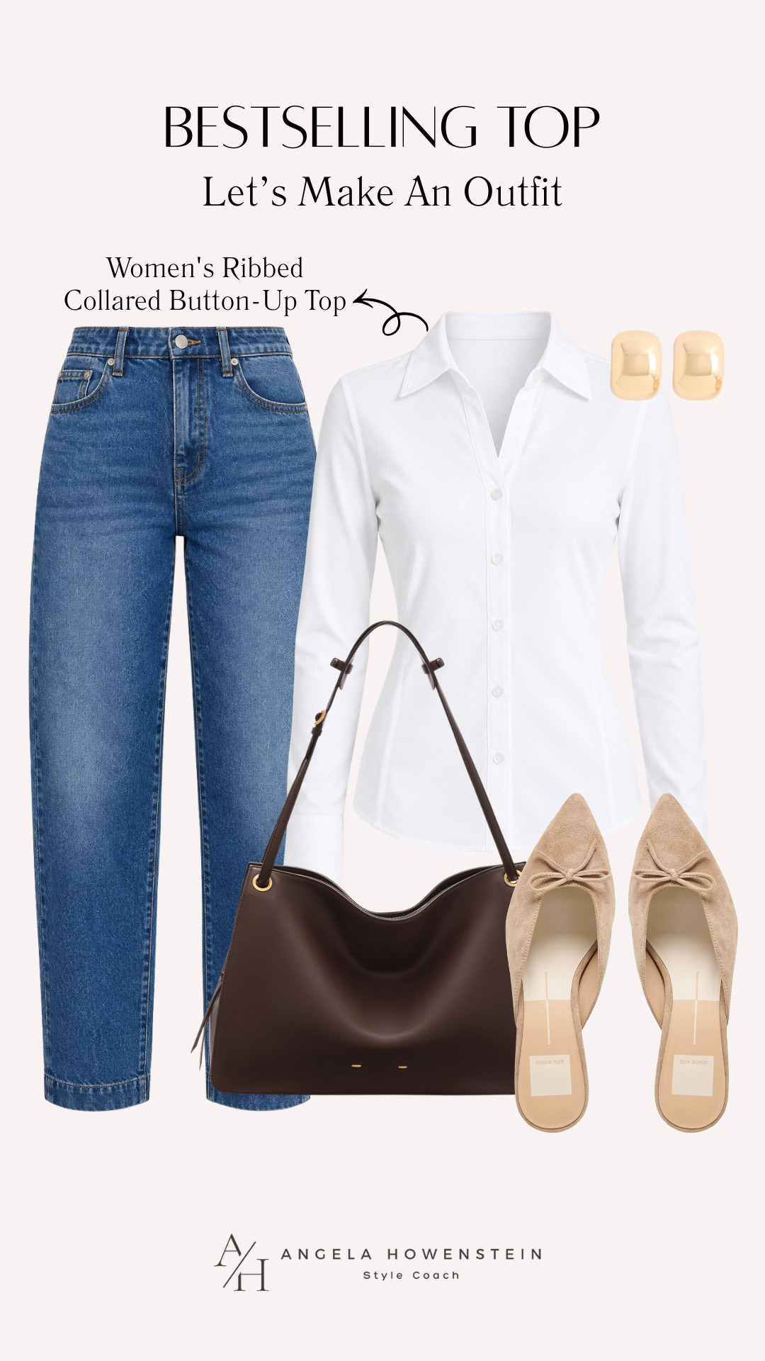 This bestselling ribbed button-up top is such a great wardrobe staple! I love it with classic blue jeans, a chocolate-brown bag, and neutral bow flats for an easy, polished outfit.

👩‍💻 LTK PRO TIPS
❤️ Heart = Support my posts ;-)
🔖 Save = Get sale & restock alerts for the things you love!
📋 Lists = Keep favorites organized (List ideas: Christmas, Birthdays, and Vacations!)
📲 Share = Send lists and products to a friend (or your daughters like me).
💬 Comment = Ask me anything, and I’ll answer. ;-) 

 #LTKootd #LTKSeasonal #LTKOver40