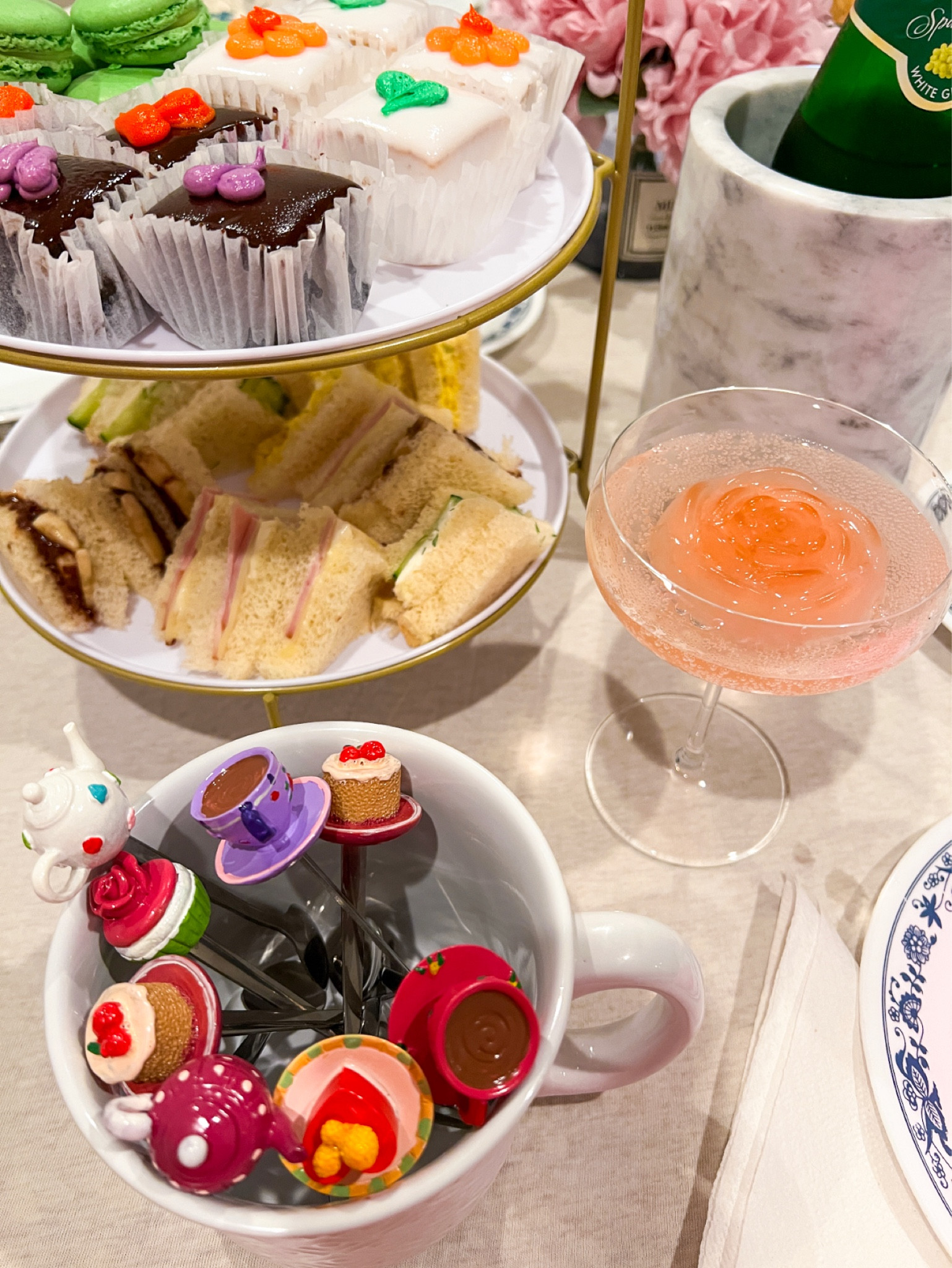 Looking to throw the perfect tea party for Mother’s Day?

Here are some tips to make your event a success: 

Tea party forks and spoons set: perfect for eating small desserts and stirring tea

Filling this rose ice cube mold with pink grapefruit juice or lemonade would make a pretty cocktail!

Place ice cube in a pretty coupe glass and top with champagne or sparkling wine.

Chill any of that leftover champagne in this marble  wine chiller tha can also be used as a flower vase or utensil holder.

To keep table settings  simple, tie a ribbon around a faux floral stem and place on a napkin for an elegant look.

An arrangement of fresh flowers or a small faux floral, would be a soft touch to the table.

It’s also fun to dress for the theme of your tea party, even if you’re just popping on a pearl detailed headband or fascinator!

Hosting a tea party is a fun way to celebrate the ones you love and create lasting memories!

Follow along for more Seasonal Celebrations!

(For even more tea party ideas and details,  check out my blog www.meatballmom.com and search “tea party”)




Mother’s Day , Mother’s Day gift idea , tea party , Mother’s Day brunch ideas , diy tea party , amazon home , amazon finds , amazon fashion , #ltkstyletip #ltkfamily #ltkkids #ltkhome




#LTKSeasonal #LTKhome #LTKunder50